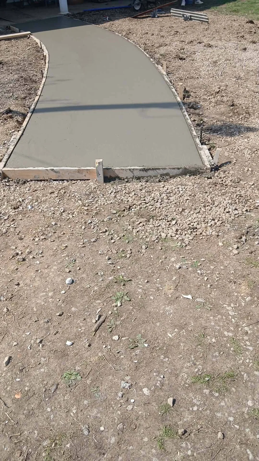 Fresh concrete replacement